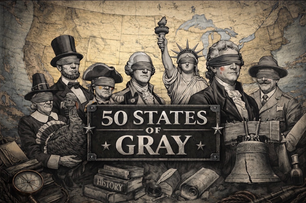 50 States of Gray Title Card